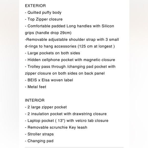 Beis Play Date Tote (Large/Spacious) - Picture 11 of 12